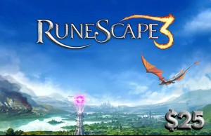 Jagex Runescape eCodes $25 USD